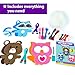 KRAFUN Sewing Kit for Kids Age 7 8 9 10 11 12 Beginner My First Art & Craft, Includes 3 Stuffed Animal Dolls Teddy, Raccoon and Owl, Instructions & Plush Felt Materials for Learn to Sew, Embroidery