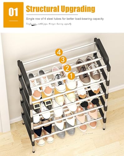 Solution de rangement portable pour petits espaces et étagère à chaussures pour placard