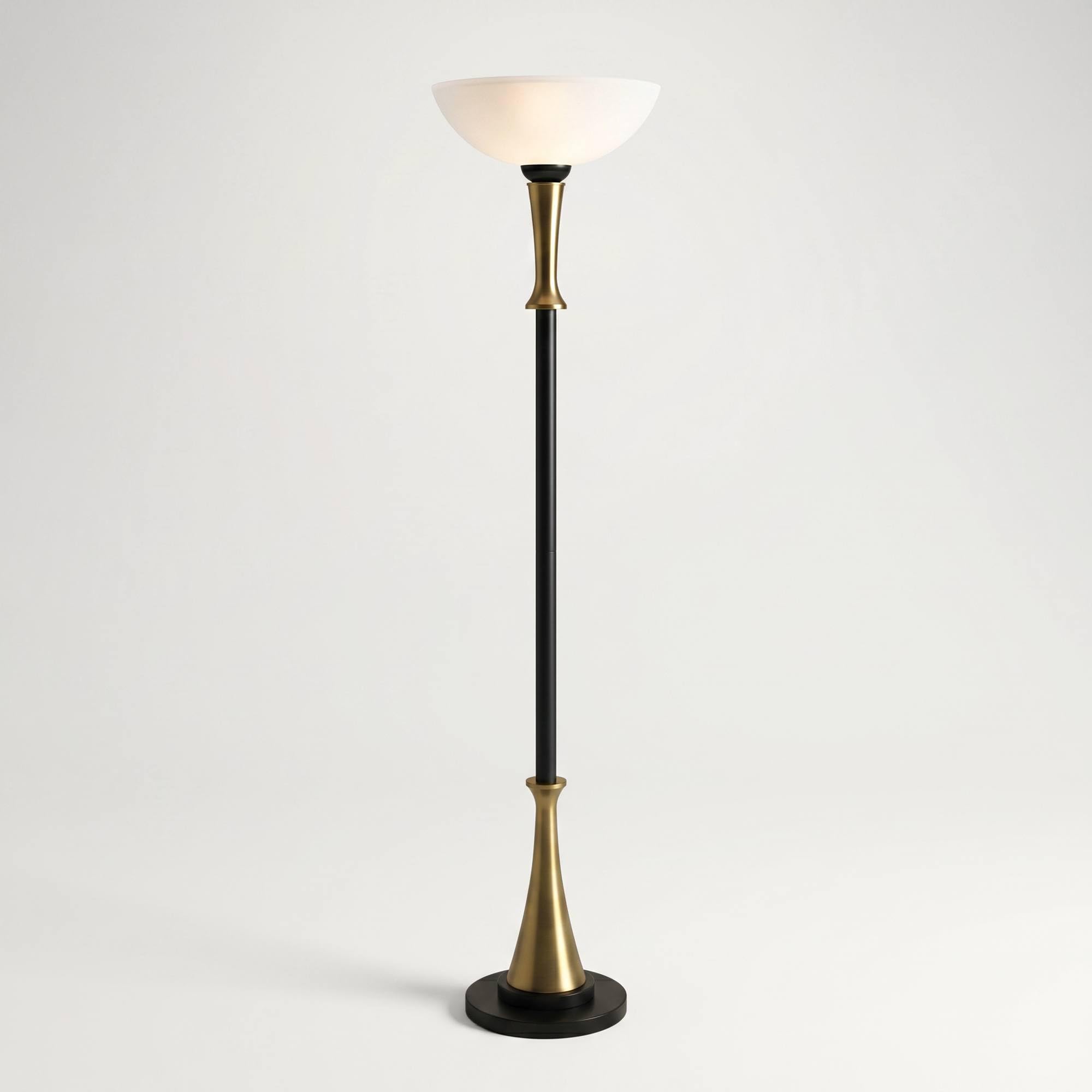 Possini Euro Burbank Torchiere Floor Lamp