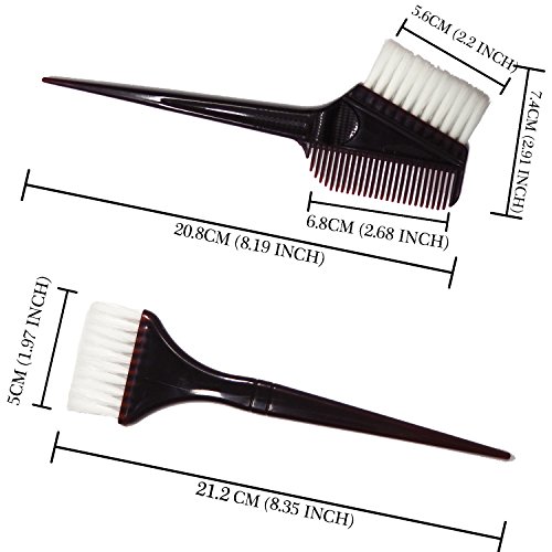 HYOUJIN PRO- Purple 11Pcs Hair Dye Kit Hair Dye Coloring DIY Beauty Salon Tool Kit- Hair Tinting Bowl,Dye Brush,Ear Cover, Hair Salon Working Apron,Hair Coloring Cape For Hair Coloring Bleaching Dying - Thumbnail 3