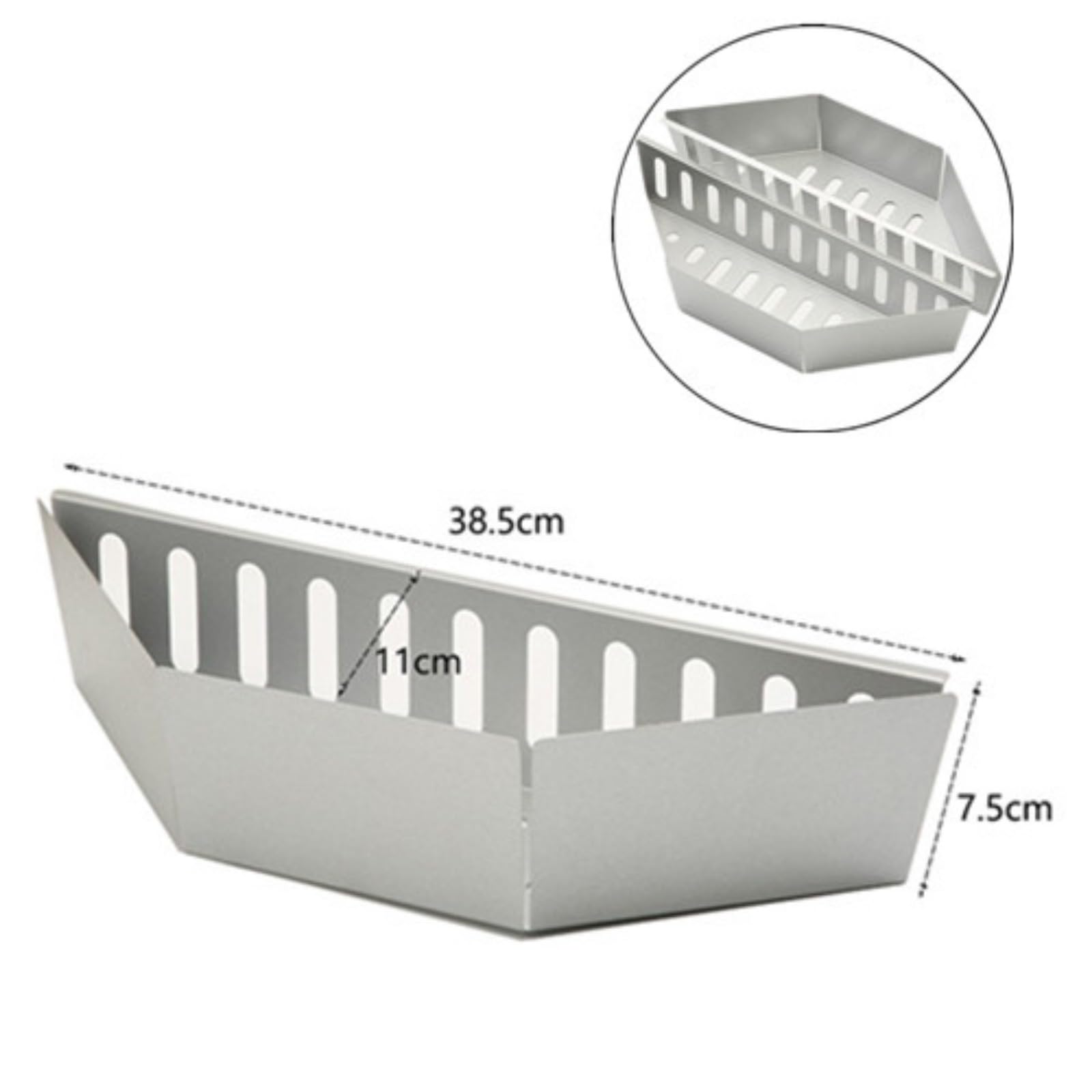 Generico Cestino per Carbone per Barbecue da 2 Pezzi Cestino per Grigliata di gamberetti Contenitore per Carbone Porta-Carburante per Barbecue Accessori Pesanti per portabricchette