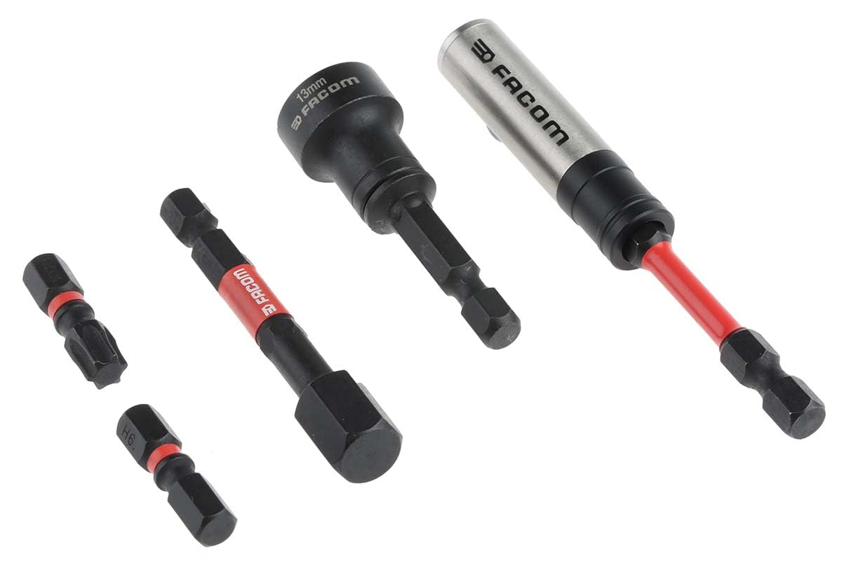 FACOM Jeu de 24 Embouts Impacts et Accessoires 1/4 " - 30 Pièces pour Vissage - EN.1J30PB