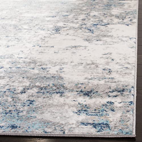 Tapete Safavieh Brentwood 121x61 cm Gris Claro y Azul miniatura 3