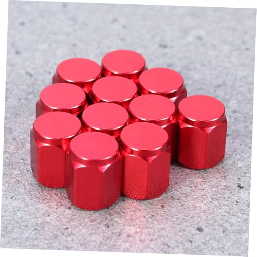 10 tapones hexagonales de aleación para válvulas de llantas de bicicleta, fáciles de instalar, tapas contra el polvo, compatibles con bicicletas de montaña y carretera miniatura 5
