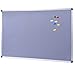 DexBoard Aluminum Framed Wall- Mounted 48 x 36 Inch Large Fabric Bulletin Board Message Memo Pin Board for Home Office School, Grey