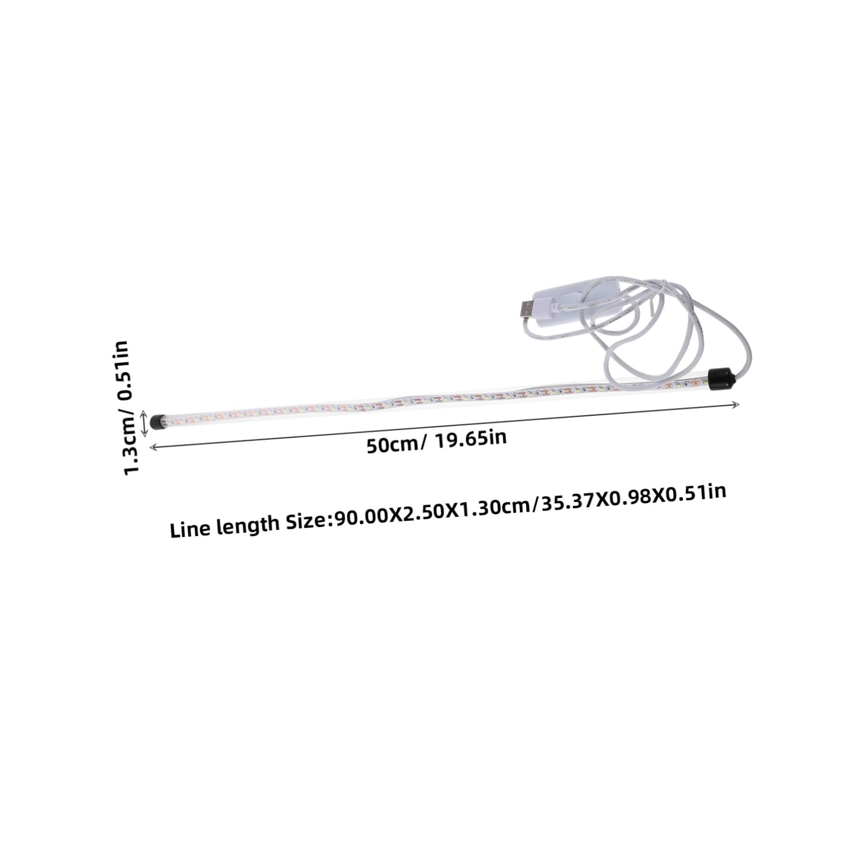 VICASKY Woodwind Instrument Leak Detection Light 50cm LED Light Strip for Saxophone Flute Clarinet and Oboe Repair Tool