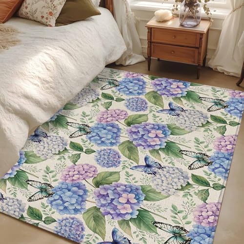 Tapete decorativo floral 3'x5' lavable para interior y exterior miniatura 5