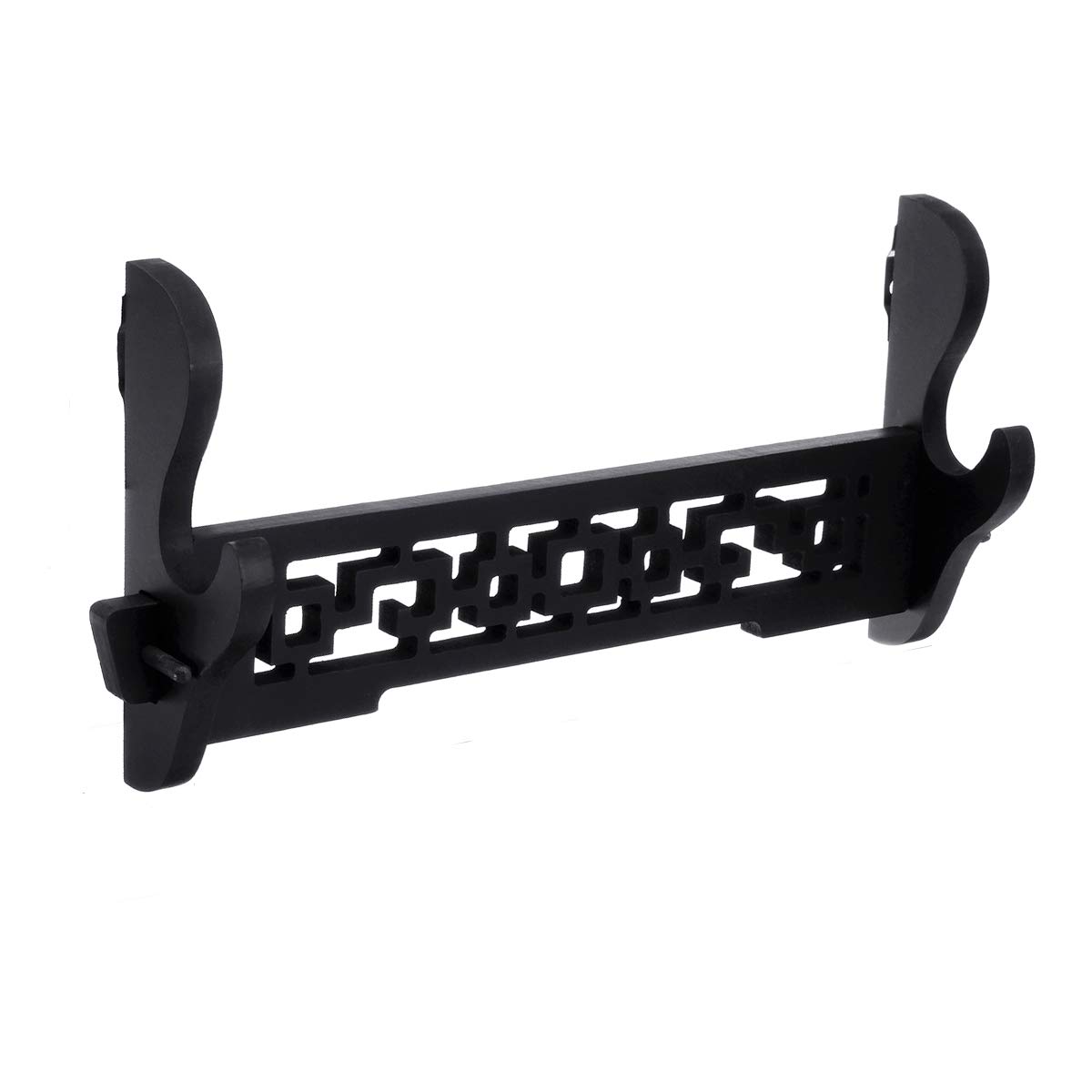 Jonoisax Black Sword Holder Wall Mount Samurai Sword Stand Display Katana Wakizashi Tanto Wall Hanger Sword Rack,1 Tier