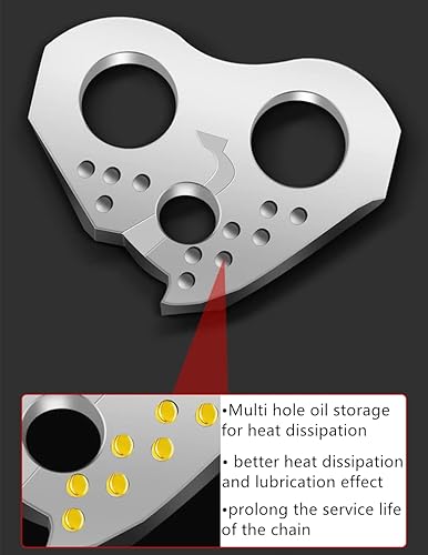Miniatura 3 de Cadena de motosierra de 8 pulgadas, paso LP de 38 pulgadas, calibre 0.050 pulgadas, 33 eslabones de transmisión, S33 para Chicago Earthwise