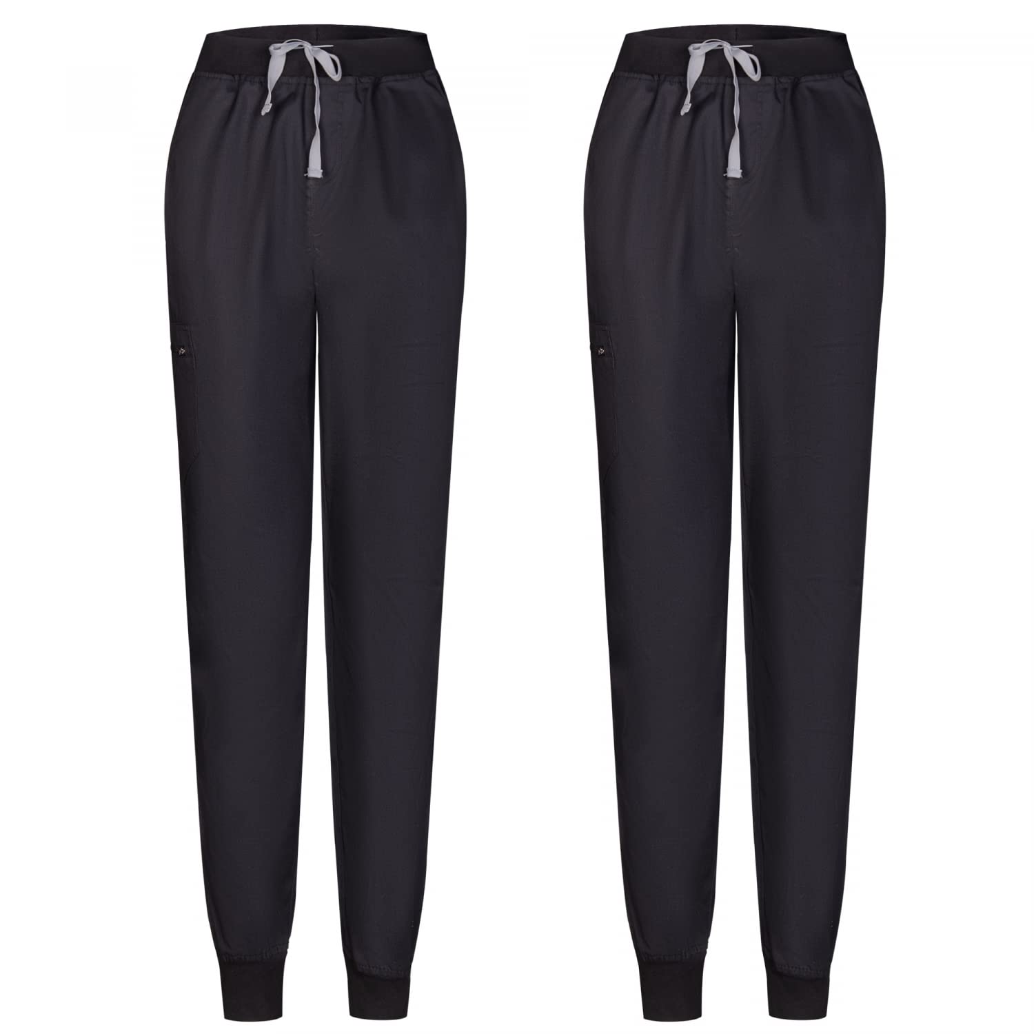 MISEMIYA - Pack 2 Pcs - PANTALÓN Sanitario Unisex - Uniforme Sanitario Uniformes MEDICOS PANTALÓN DE Trabajo 8316 - XXL, Negro