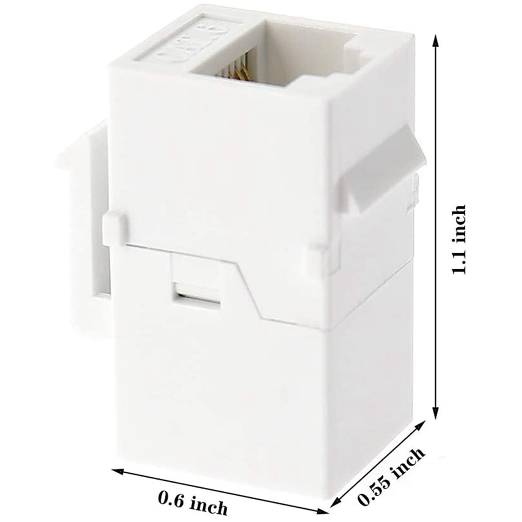 Coupleur Clé de Voûte Ethernet, 100 Paquet Cat6 Rj45 Jack Connecteurs Femelles