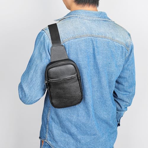Genuine Leather Mini Sling Bag