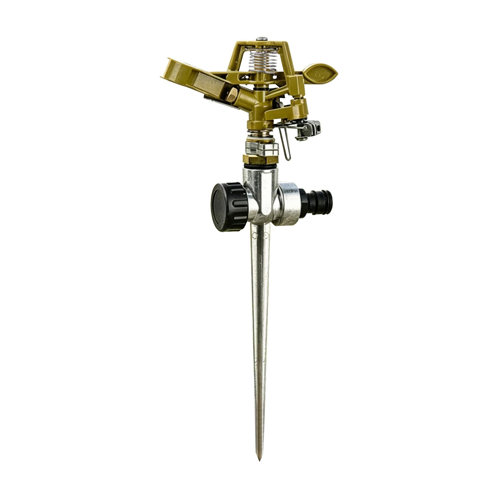 TENGMEIHUIO Impulse Garden Sprayer 360 Degree Heavy Duty Lawn Sprinkler Adjustable Watering Sprinklers 3/4 Zoll Rasensprenger rotierend for Watering Plants Flowers Vegetables (A)