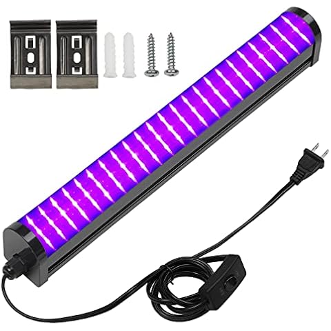 CICINY 25W LED Black Light Bar Cover