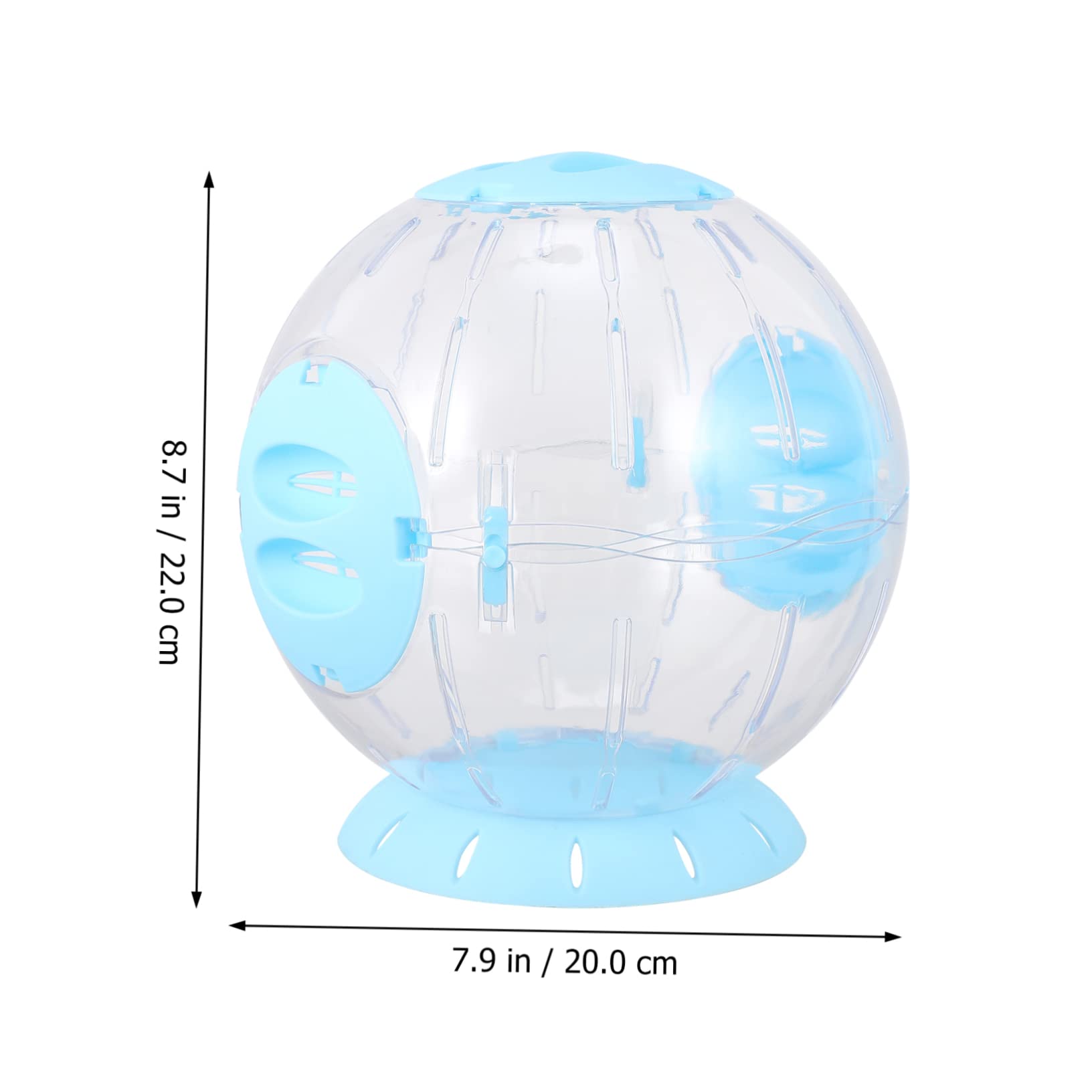 ibasenice Transparenter Hamsterlaufball zum Spielen Kleintierspielzeug aus Hochwertigem Material für Hamster Rennmäuse und Andere Kleintiere Aktivitätsspielzeug für Haustiere