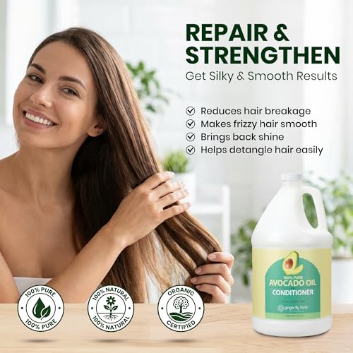 Image of Ginger Lily Farms 100% Pure Avocado Oil Conditioner, 128oz /4pk