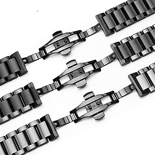 Sangle de montre de finition supérieure en acier véritable