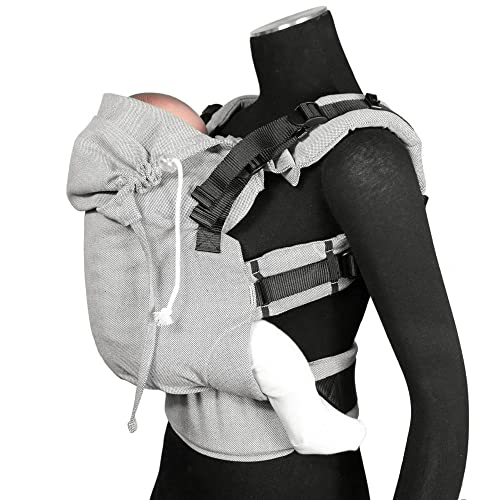 Didymos DidyFix - Portabebés para recién nacidos desde el nacimiento de 50 a 86 cm, postura ergonómica de sentado, soporte abdominal, soporte de cadera, soporte trasero