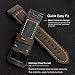 Yooside Fenix 5X Leather Band, 26mm Quick Fit Genuine Leather Replacement Watch Band Strap for Garmin Fenix 5X/5X Plus,Fenix3/3 HR,D2 Charlie,Descent Mk1,Tactix Bravo/Charlie(Brown)