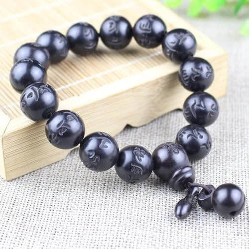 Tibetan Buddhist Mala Buddha Bracelet Natural Wood Bead Bracelet Om Meditation Yoga Prayer Bracelets4