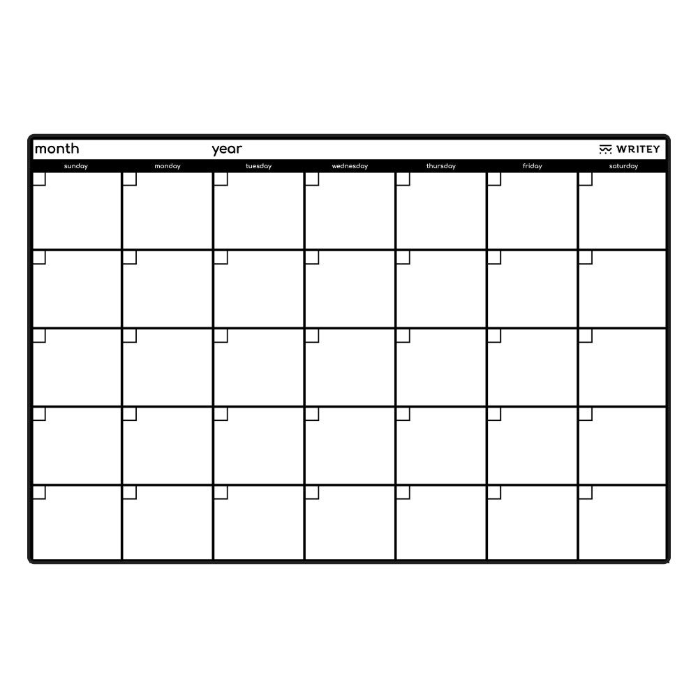 Amazon.com: Peel and Stick Whiteboard Calendar, Large Monthly Calendar, 24  x 36 in - Stain Proof White Board Wall Organizer, and Reusable Adhesive  Backing : Office Products