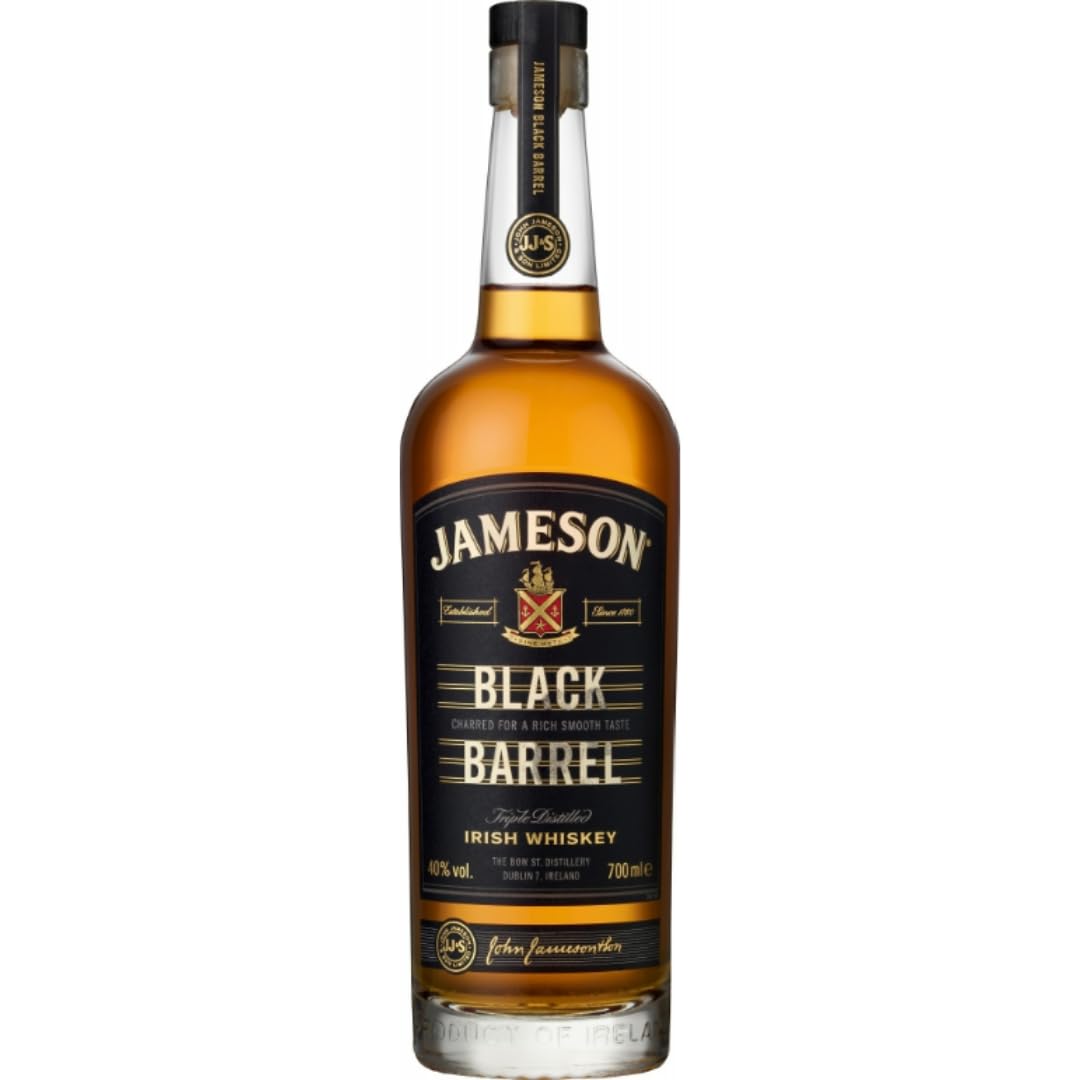Jameson Black Barrel Blended Irish Whiskey Reich und intensiv mit Anklängen von geröstetem Holz und Vanille 700 Milliliter