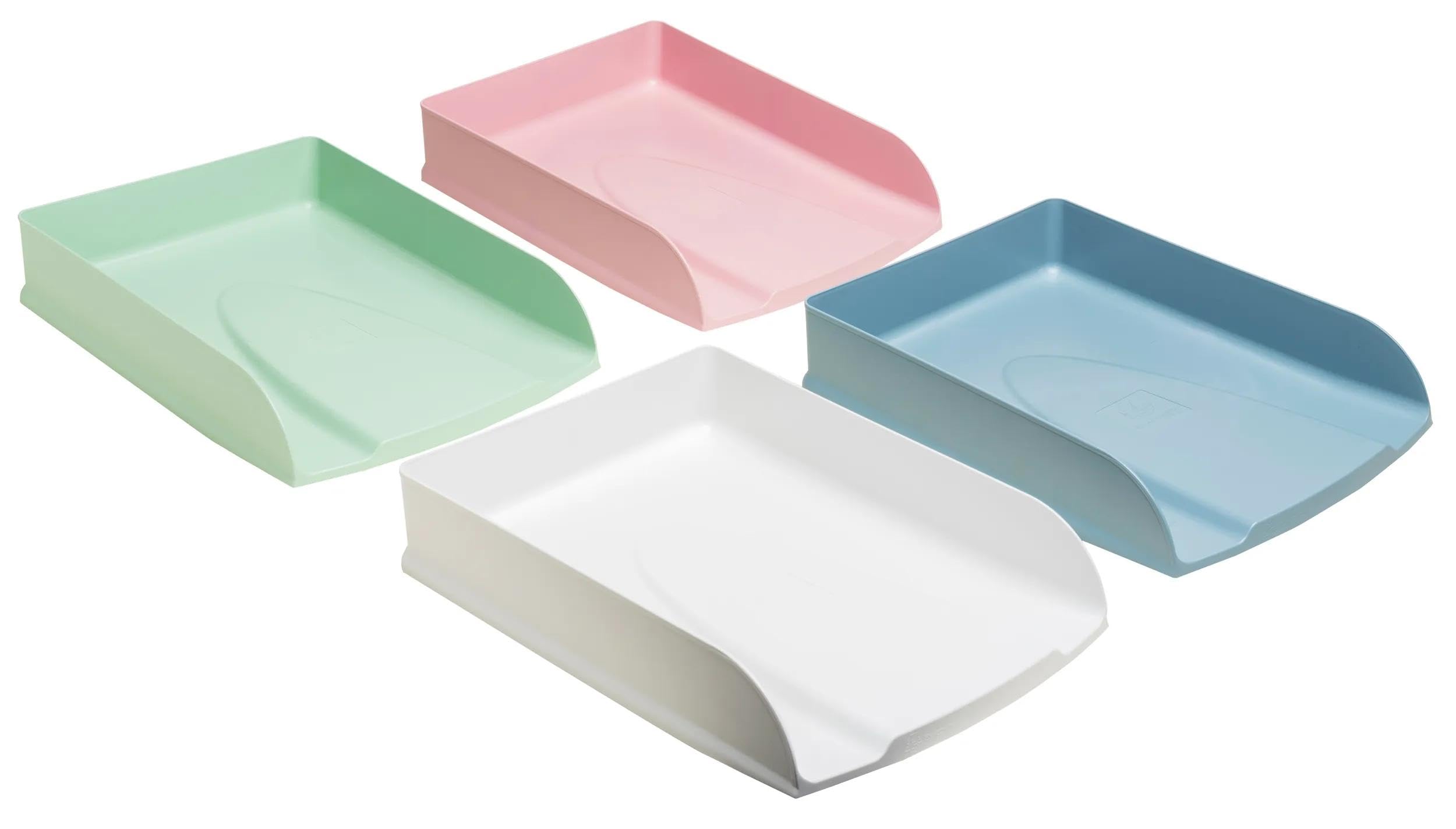 Exacompta Combo-Styli Lot de 4 Corbeilles à Courrier Couleurs Assorties