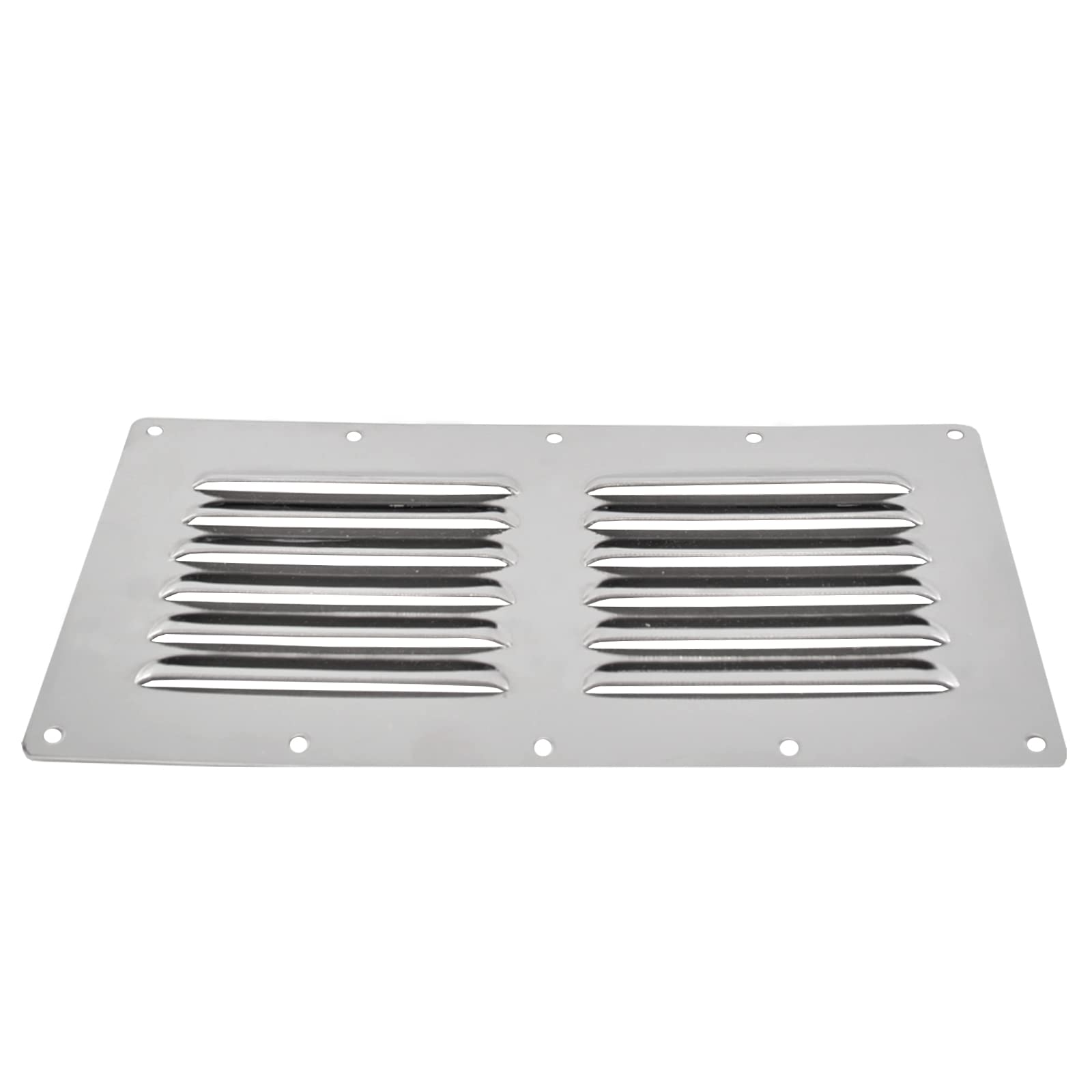 JT-HLM 9" x 4-1/2" Boat Stainless Steel Rectangular Stamped Louvered Air Cabin Vent Grill Cover Ventilation Marine Accessories
