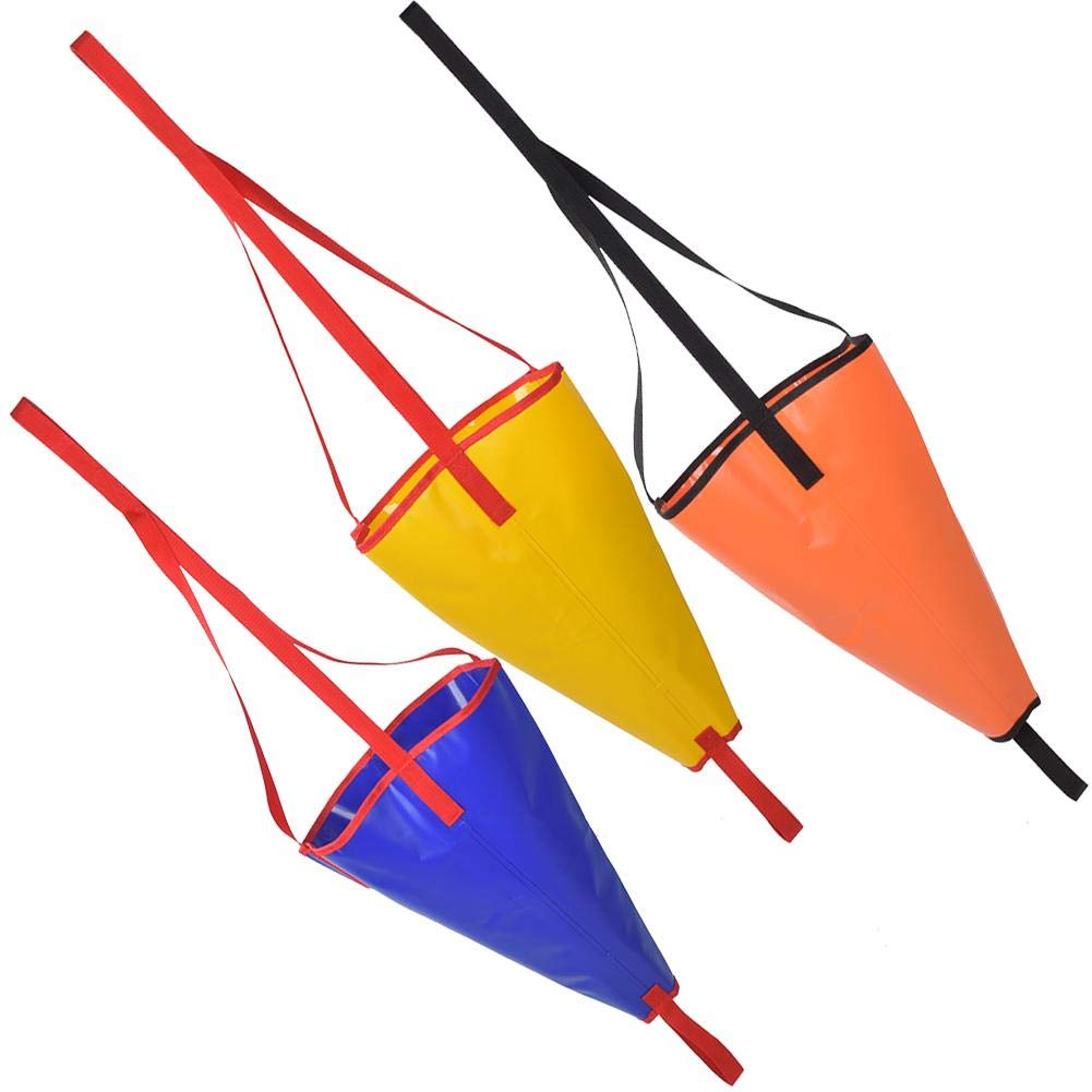 Alomejor Sea Anchor Drogue PVC Heavy Duty Sea Anchor Drogue Drifting Brake Usado para Reducir La Velocidad de Su Embarcación