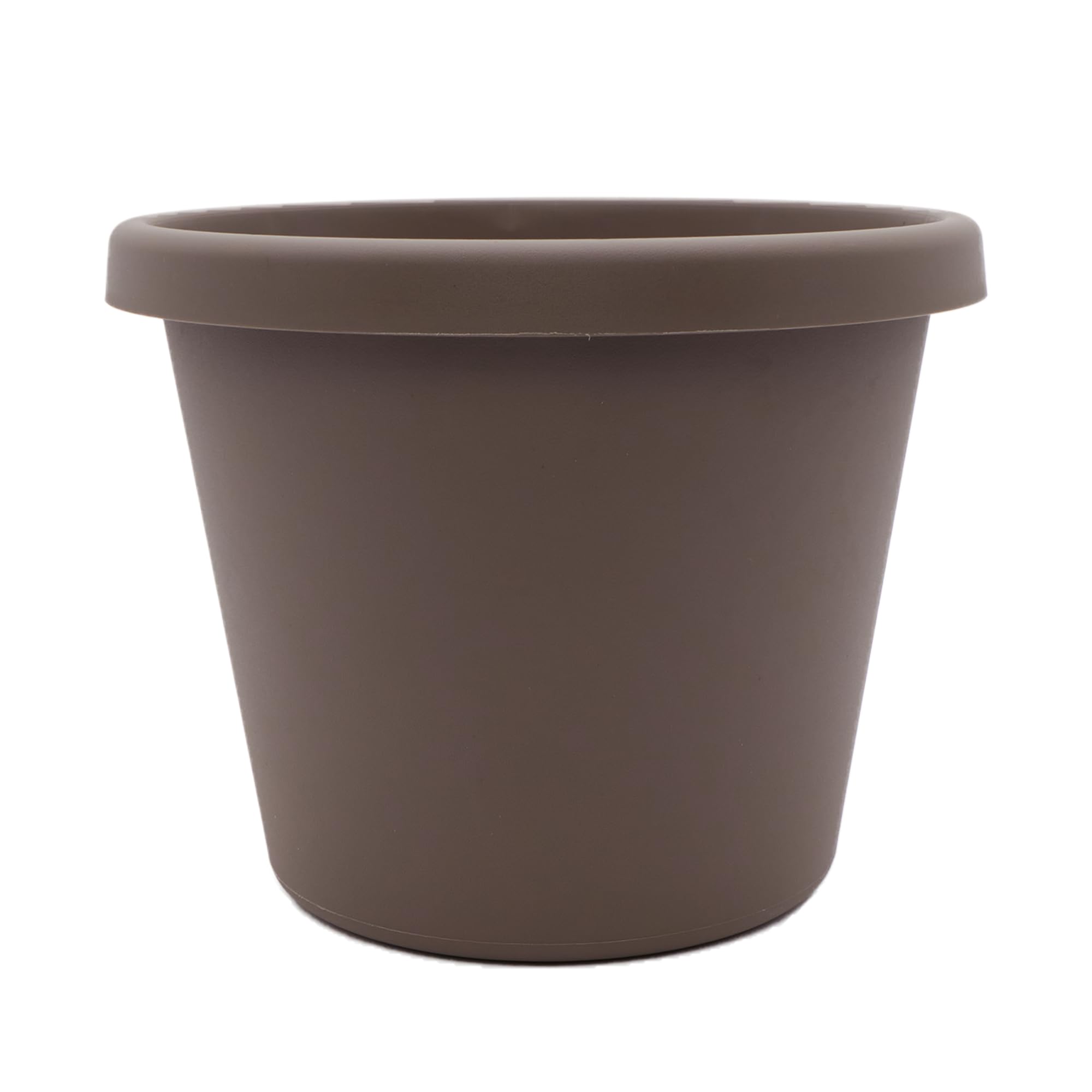 The HC Companies Prima Round Plastic Plant Pot w/Rolled Rim - Lightweight & UV Resistant Flower Pot for Herbs & More - Outdoor & Indoor Plant Pots w/