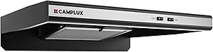 CAMPLUX RV Range Hood 22 Inches,12V DC Range Hood, Ultra Quiet, Powerful Suction, Ideal for RV Travel, Mobile Homes, Yachts, or Small Apartments