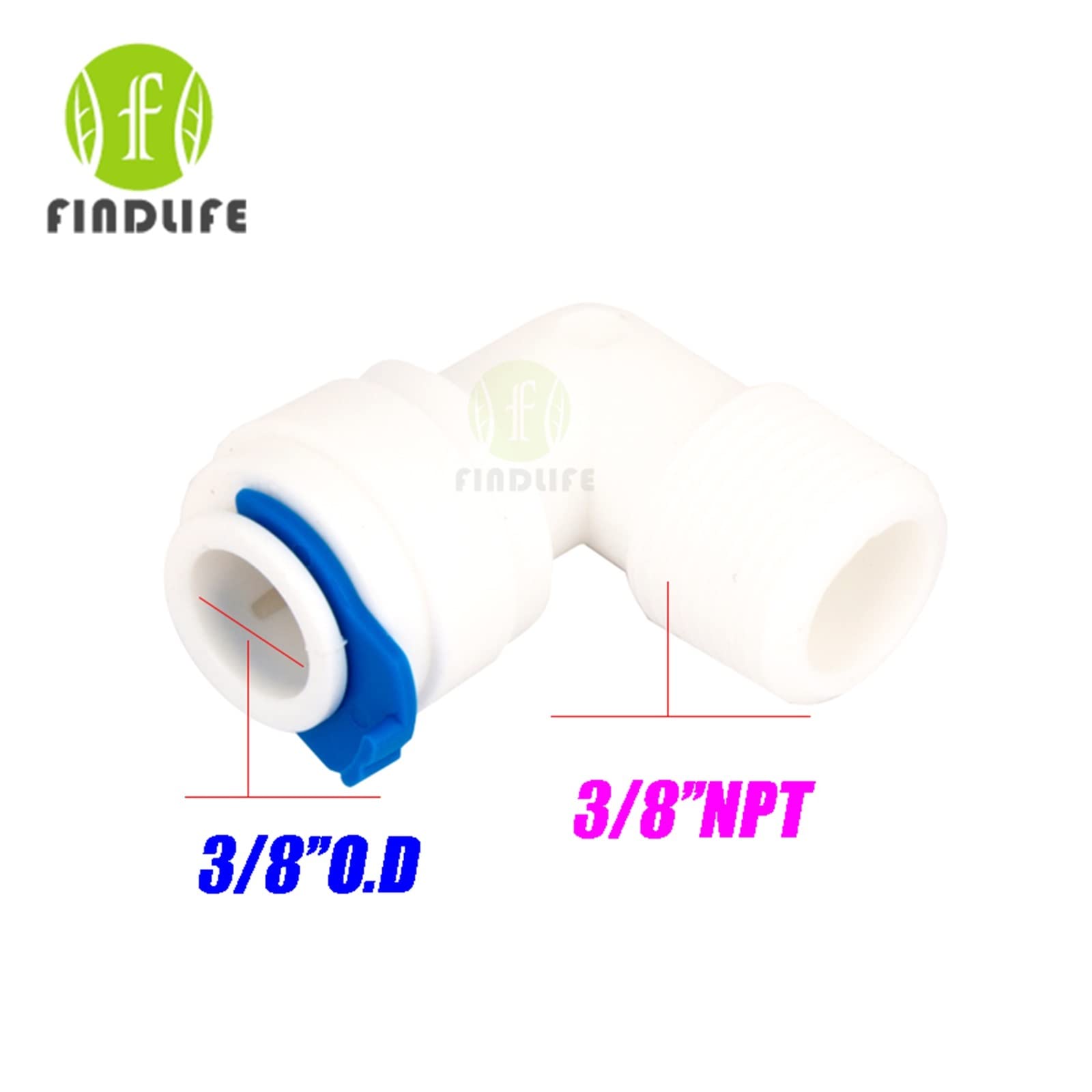 Parti del Filtro dell'Acqua Pompa Booster for filtrazione dell'Acqua con connettore da 2 Pezzi for Macchina ad osmosi inversa for depuratore d'Acqua da 400 GPD 600GPD