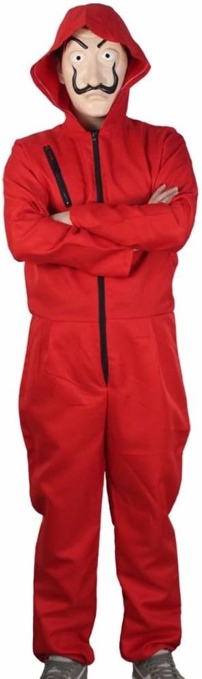 Salvador Dali Money Heist The House of Paper La Casa De Papel Costume+MASK (M)