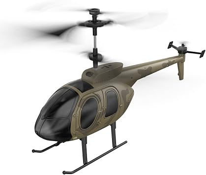 RC Helicopter with Camera, MD500 2.4G 4CH 6-axis Gyroscope Remote Control Helicopter Outdoor, RC Aircraft Model with Controller (RTF Version)