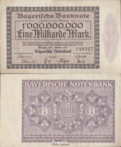 Billet de collection Bavière 1923 souvenirs de la Länderbanknote