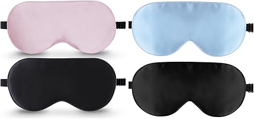 Miniatura 1 de BeeVines Paquete de 4 máscaras de seda para dormir