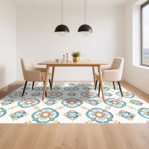 Tapis de salon moderne bleu gris pour une ambiance cosy - 6