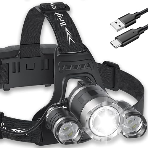 Blukar Stirnlampe LED - Wiederaufladbar Mit Sensor & 12 Modi