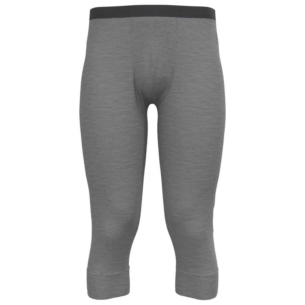 Odlo Men Functional underwear 3/4 pants MERINO 200, odlo steel grey melange, M