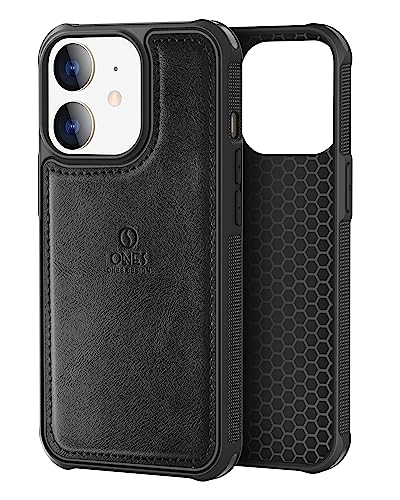 [ Struttura Ibrida ]: Realizzato in TPU di alta qualità e pelle nera PU, una buona combinazione rende il vostro telefono unico, retrò. Anti-impronta, nessuna rottura, nessuno scolorimento, molto resistente.