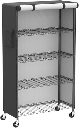Miniatura 5 de Dalema Cubierta de Estante de Almacenamiento, Para Exteriores Resistente 600D 48''An x 18''Pr x 72''Al Cubiertas de Estante Antipolvo Impermeables