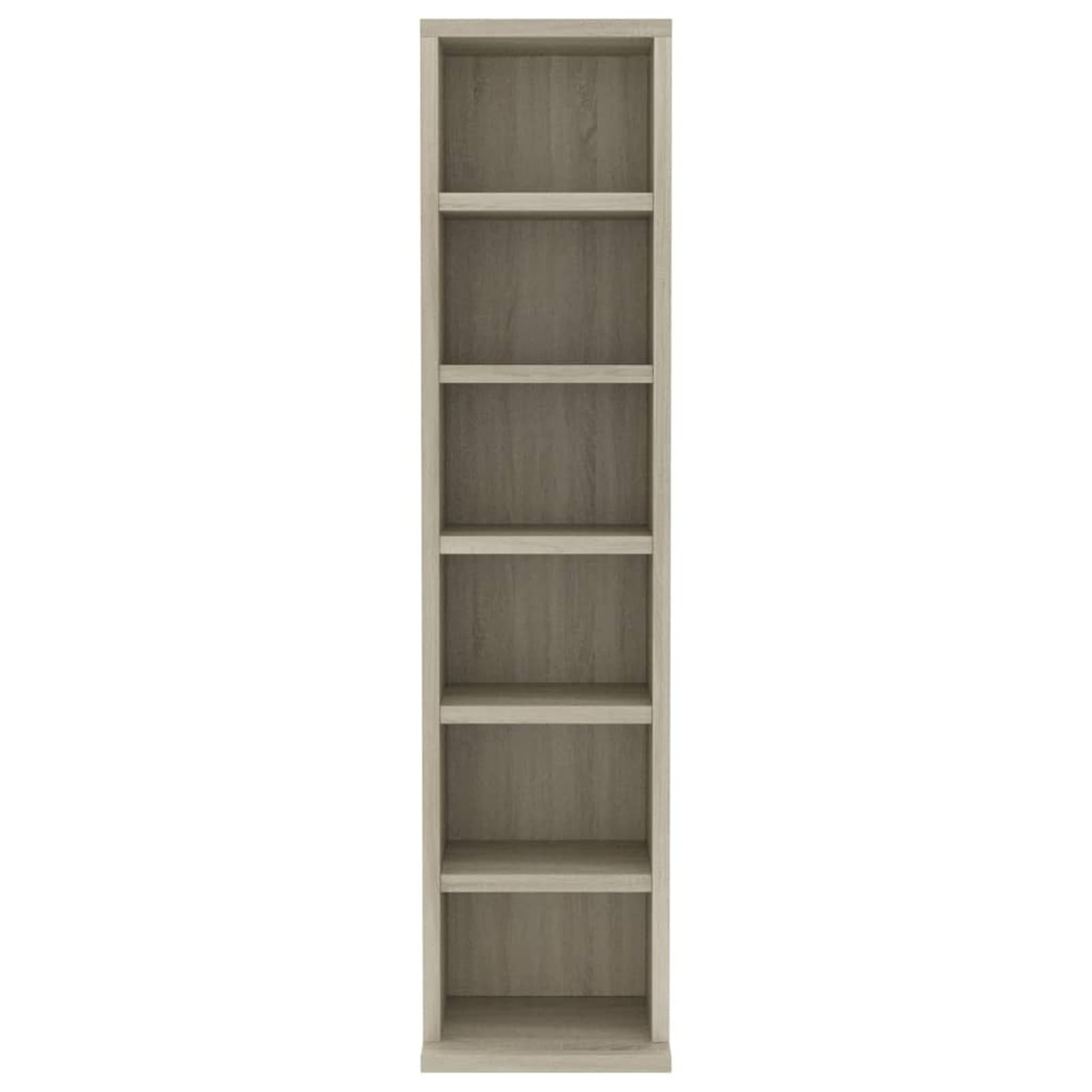 DVVD - Mensola per CD, supporto per CD, supporto per CD, in legno di rovere Sonoma, 21 x 20 x 88 cm