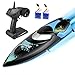 Produktbild kuman Ferngesteuerte Boote,Upgrade Waterproof Remote Control Boat for Pools and Lakes 25km/h High Speed RC Boats Toy for Kids and Adults KS3