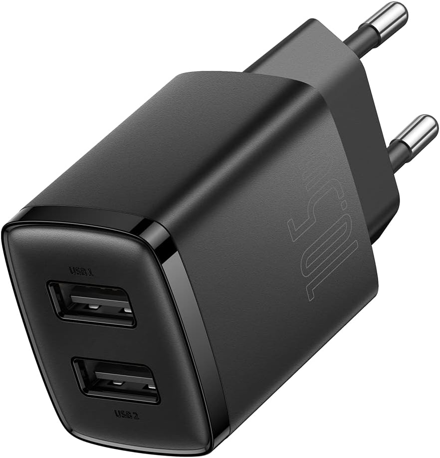 Baseus Compact 10.5W Şarj Cihazı Siyah
