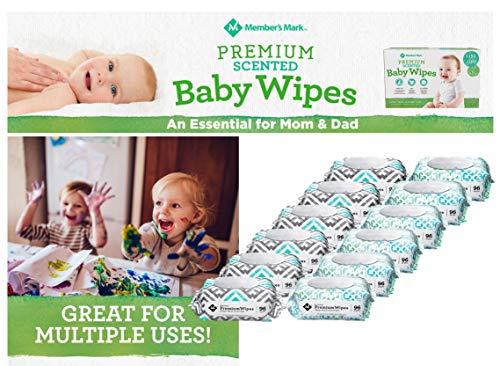 HAO M Mark Premium Green Tea & Cucumber Scented Baby Wipes (1152 Count) W/Moist Towelettes