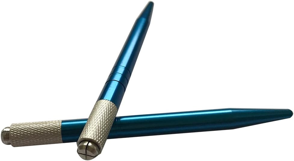 Microblading Pen Blue Color 10pcs Wholesale Permanent Makeup Manual Eyebrow Tattoo Supplies -QMYBrow