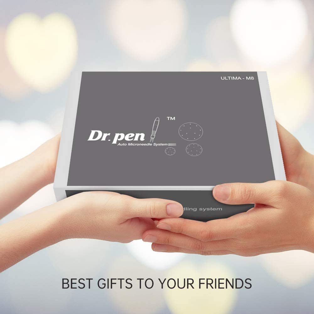 Wireless Elettrico Microneedle Dermapen Dr.pen M8 Professionale Sistema di Terapia con Microneedling Penna di Bellezza con Batteria a Cartuccia con 10 Cartucce di Aghi