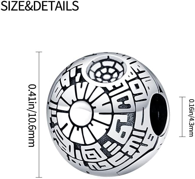 Miniatura 5 de LIGHTDOG Star Wars Charms Beads fits Pandora Charm Bracelets for Woman,925 Sterling Silver Dangle Pendant Bead,Mother's Day Gift Girl Jewelry Beads