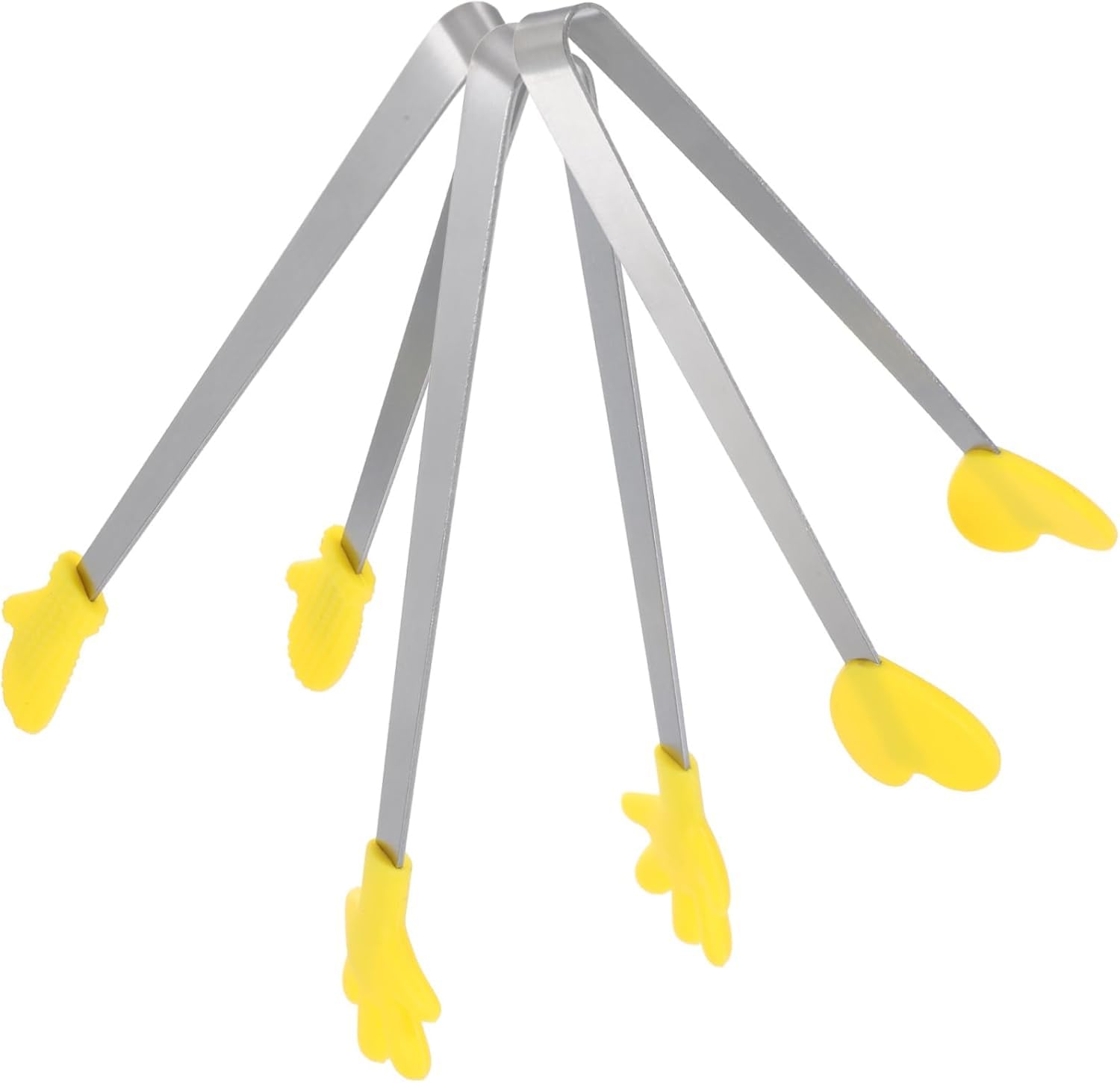 Pinze da cucina, 3 pezzi Pinze for alimenti con clip in silicone Forniture da cucina Pinze for insalata Pinze for centro commerciale Pinze for ghiaccio Pinze da portata da campeggio Pinze da portata f