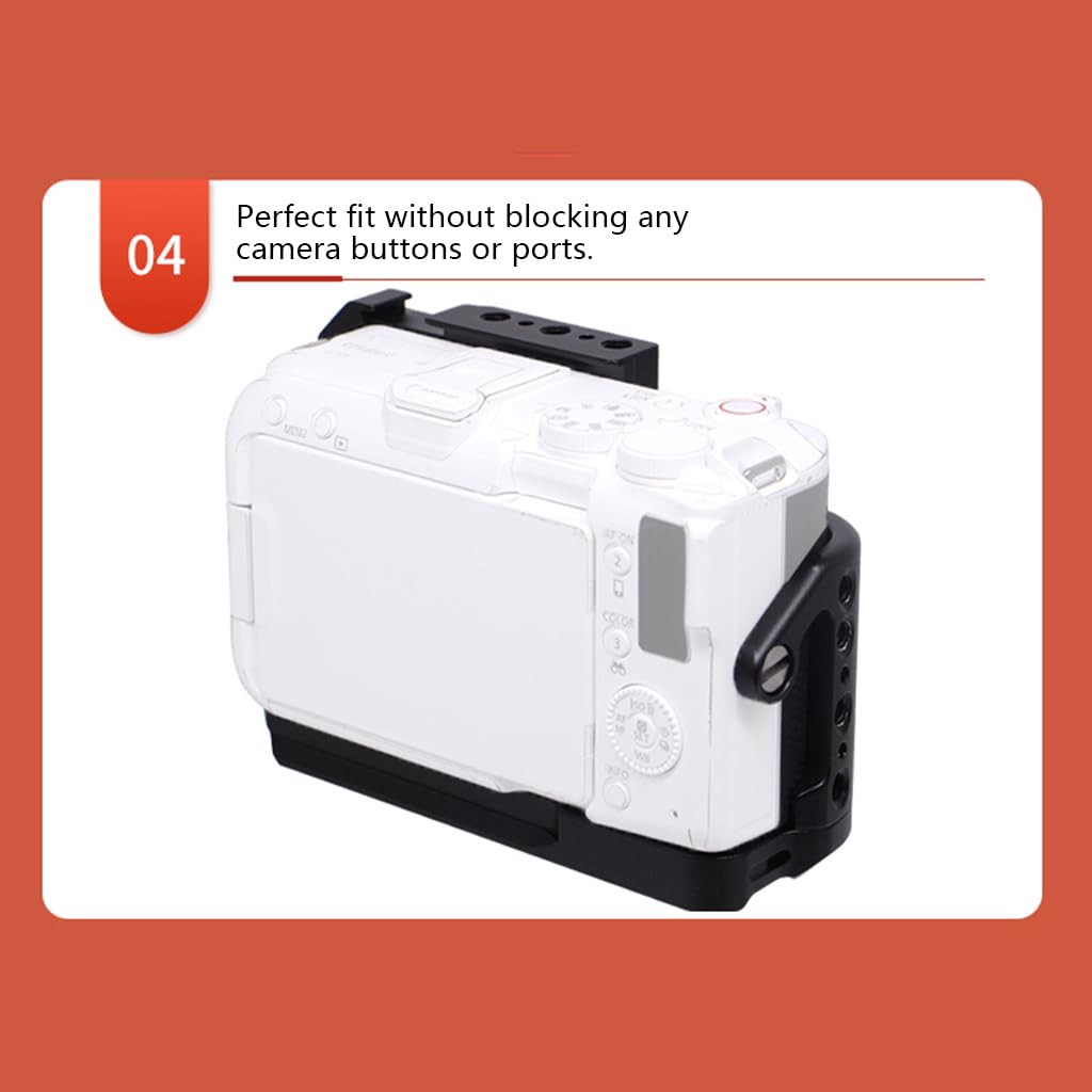 Estabilizador de jaula de cámara compatible con EOSR50V para fotografía de video vertical